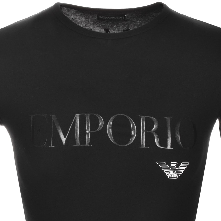 Alternative Image for ProductEmporio Armani Lounge Crew Neck T Shirt Black3
